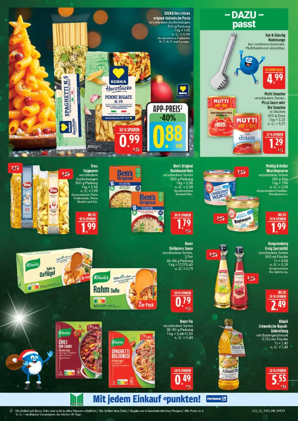 Marktkauf Prospekt KW52 mit aktuellen Angeboten und attraktiven Rabatten – günstige Lebensmittel, Sparen Sie bei Marktkauf Prospekt diese Woche!