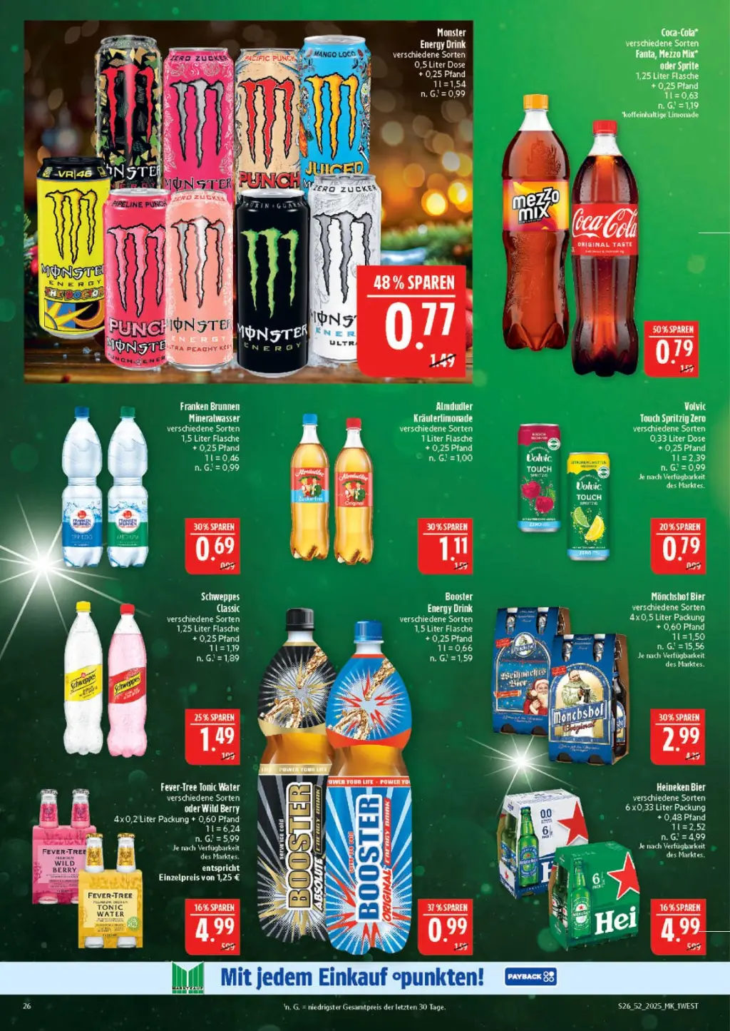 Marktkauf Prospekt KW52 mit aktuellen Angeboten und attraktiven Rabatten – günstige Lebensmittel, Sparen Sie bei Marktkauf Prospekt diese Woche!