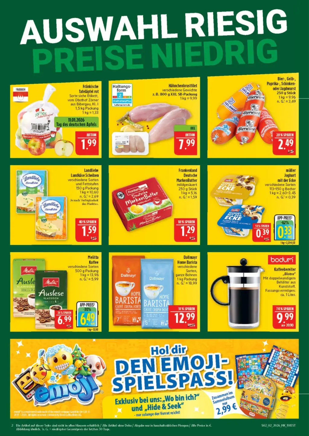 Marktkauf Prospekt KW02 mit aktuellen Angeboten und attraktiven Rabatten – günstige Lebensmittel, Sparen Sie bei Marktkauf Prospekt diese Woche! Marktkauf Prospekt KW02 mit aktuellen Angeboten und attraktiven Rabatten – günstige Lebensmittel, Sparen Sie bei Marktkauf Prospekt diese Woche!