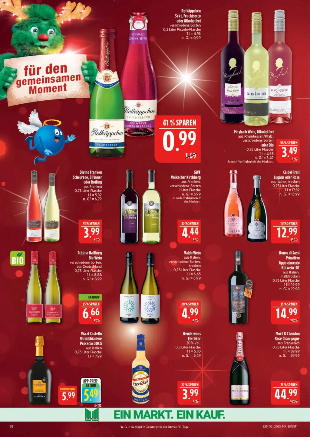 Marktkauf Prospekt KW52 mit aktuellen Angeboten und attraktiven Rabatten – günstige Lebensmittel, Sparen Sie bei Marktkauf Prospekt diese Woche!