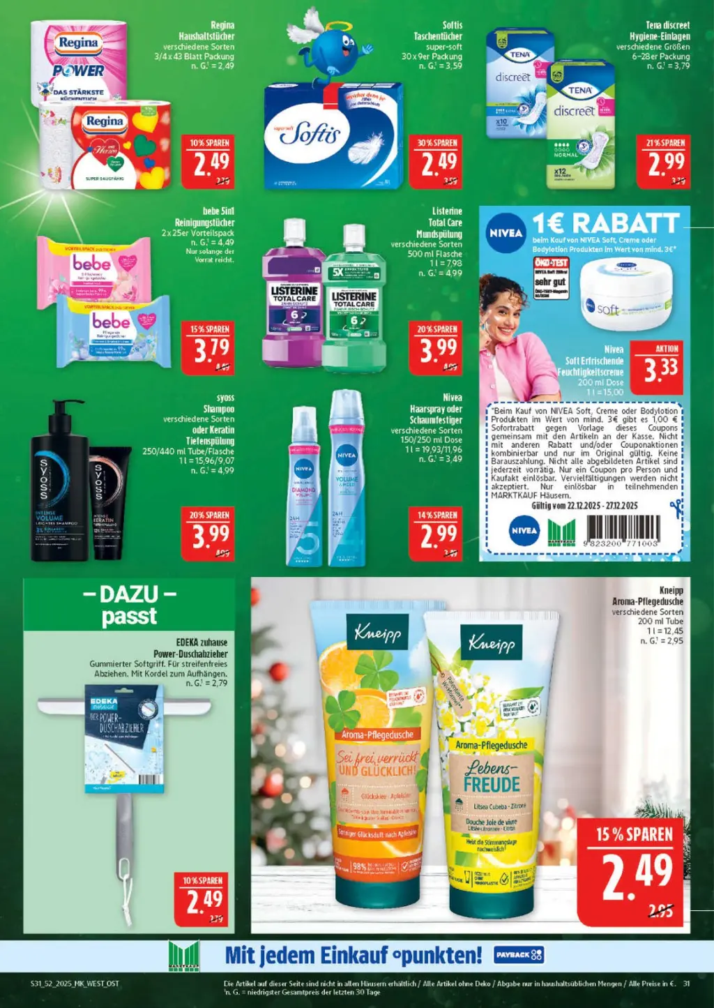 Marktkauf Prospekt KW52 mit aktuellen Angeboten und attraktiven Rabatten – günstige Lebensmittel, Sparen Sie bei Marktkauf Prospekt diese Woche!