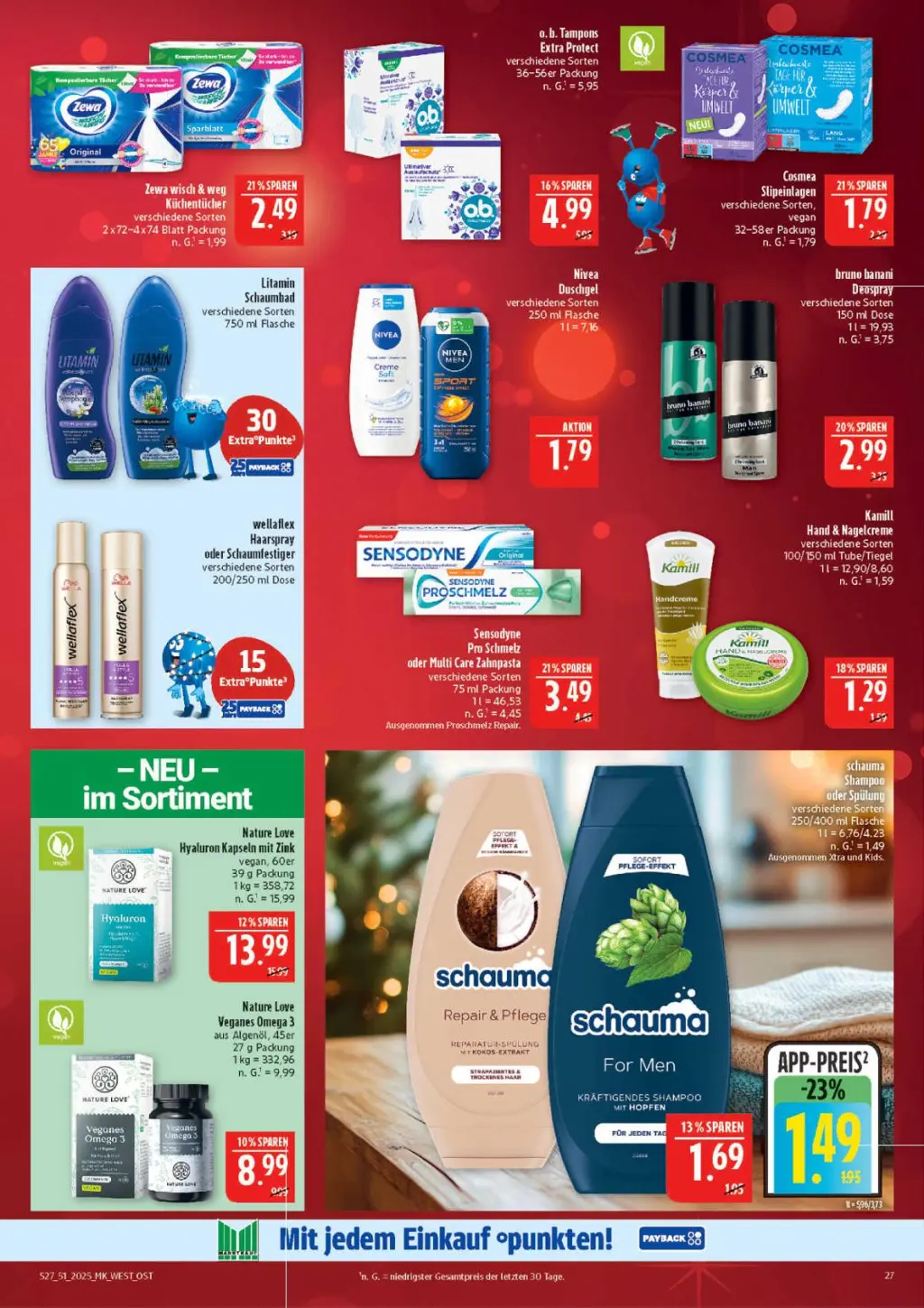 Marktkauf Prospekt KW51 mit aktuellen Angeboten und attraktiven Rabatten – günstige Lebensmittel, Sparen Sie bei Marktkauf Prospekt diese Woche!