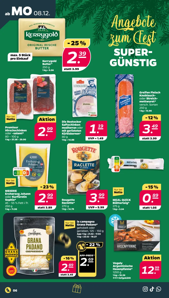 NETTO Prospekt KW50 mit aktuellen Angeboten und attraktiven Rabatten – günstige Lebensmittel, Sparen Sie bei NETTO Prospekt diese Woche!