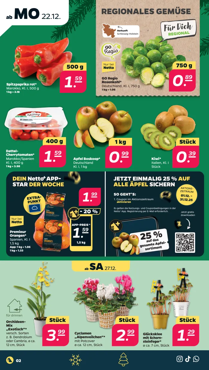 NETTO Prospekt KW52 mit aktuellen Angeboten und attraktiven Rabatten – günstige Lebensmittel, Sparen Sie bei NETTO Prospekt diese Woche!