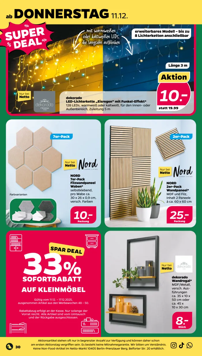 NETTO Prospekt KW50 mit aktuellen Angeboten und attraktiven Rabatten – günstige Lebensmittel, Sparen Sie bei NETTO Prospekt diese Woche!