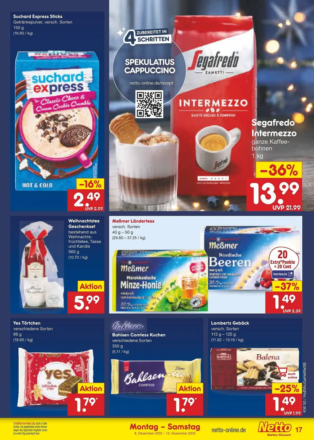 Netto Marken-Discount Prospekt KW50 mit aktuellen Angeboten und attraktiven Rabatten – günstige Lebensmittel, Sparen Sie bei Netto Marken-Discount Prospekt diese Woche!
