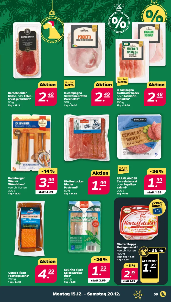 NETTO Prospekt KW51 mit aktuellen Angeboten und attraktiven Rabatten – günstige Lebensmittel, Sparen Sie bei NETTO Prospekt diese Woche!