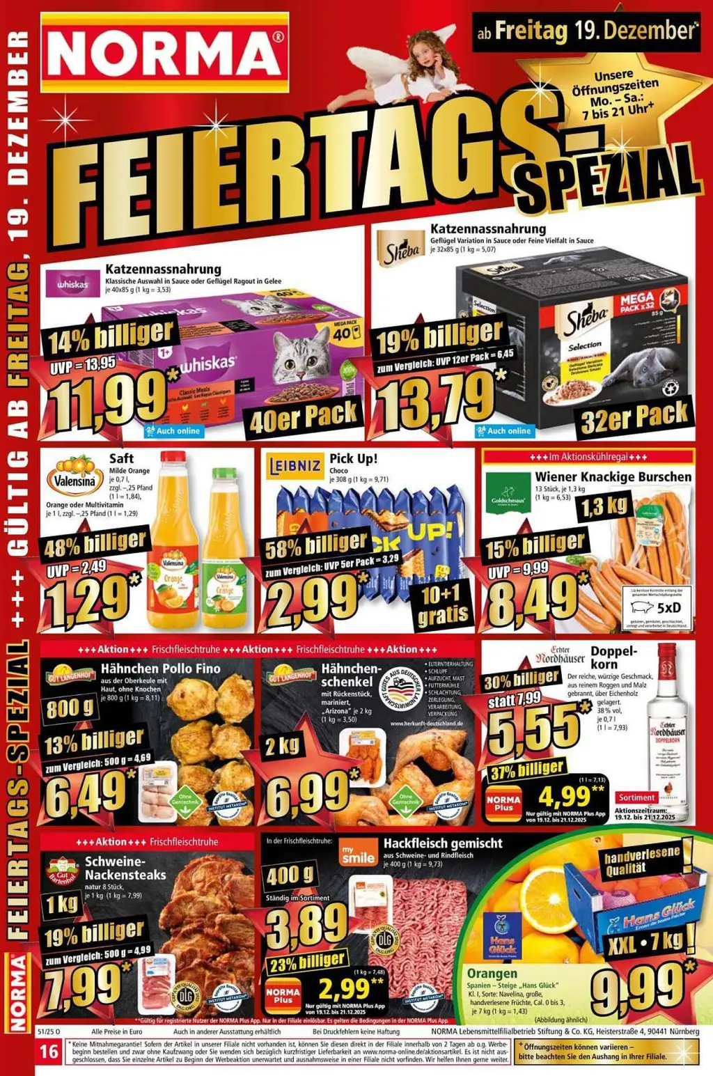 Norma Prospekt KW51 mit aktuellen Angeboten und attraktiven Rabatten – günstige Lebensmittel, Sparen Sie bei Norma Prospekt diese Woche!