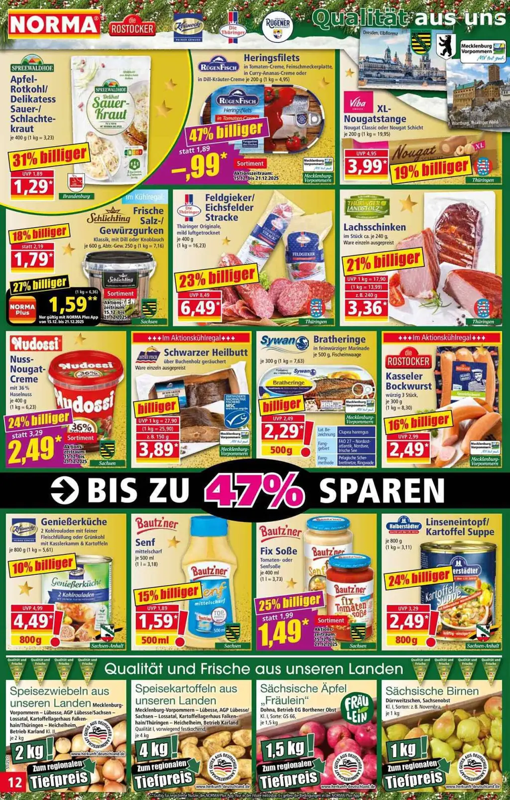 Norma Prospekt KW51 mit aktuellen Angeboten und attraktiven Rabatten – günstige Lebensmittel, Sparen Sie bei Norma Prospekt diese Woche!