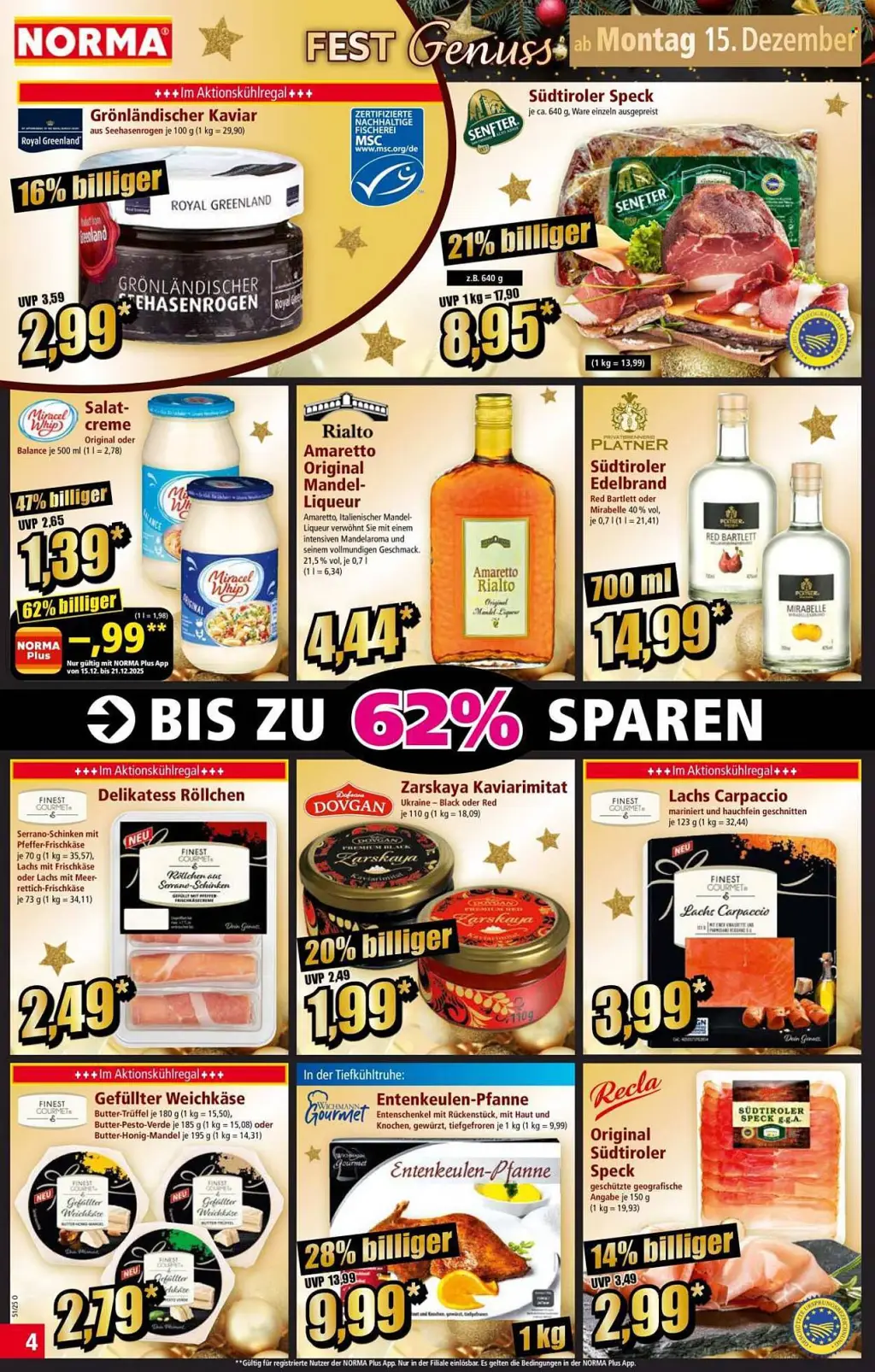 Norma Prospekt KW51 mit aktuellen Angeboten und attraktiven Rabatten – günstige Lebensmittel, Sparen Sie bei Norma Prospekt diese Woche!