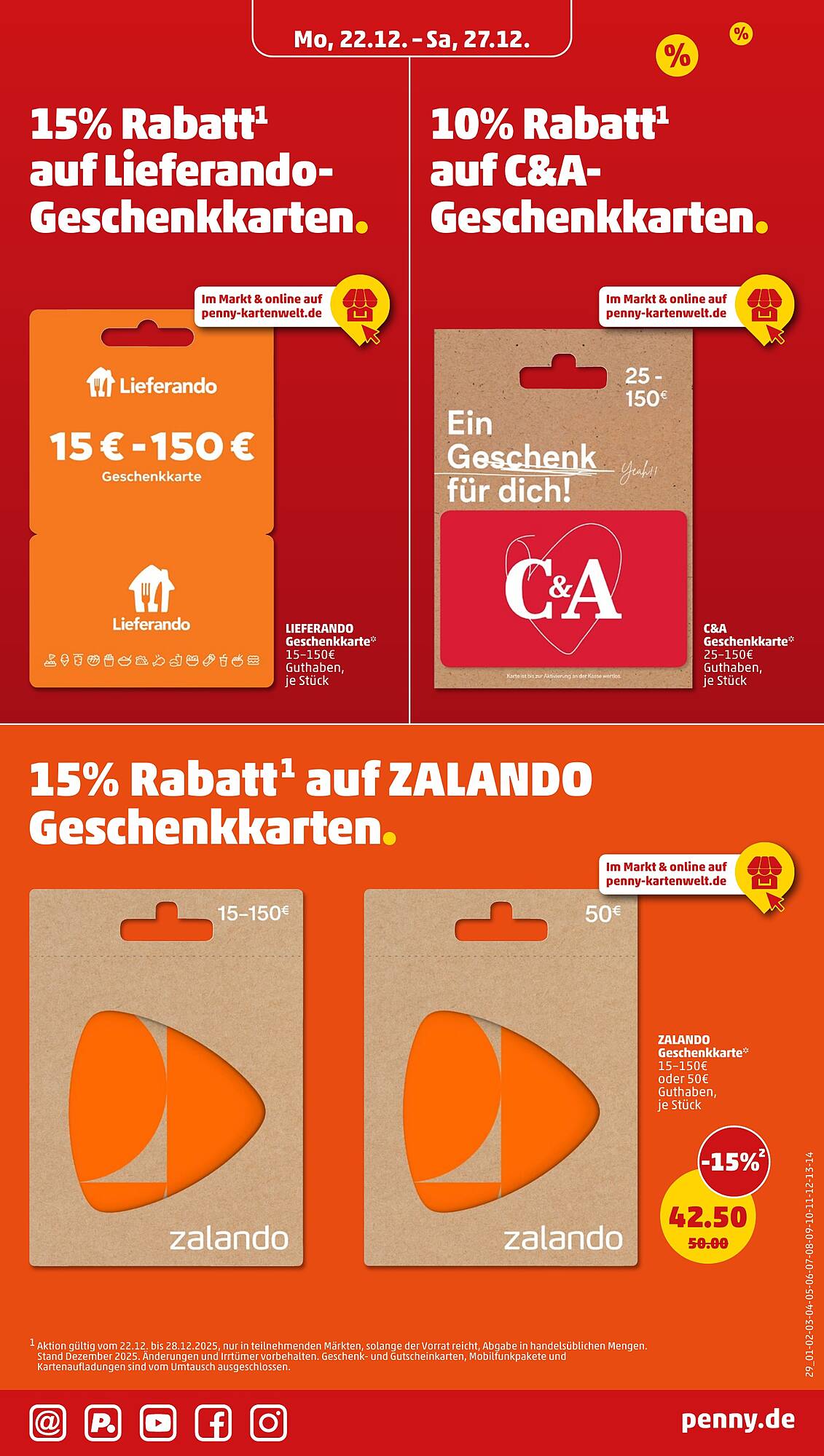 PENNY Prospekt KW52 mit aktuellen Angeboten und attraktiven Rabatten – günstige Lebensmittel, Sparen Sie bei PENNY Prospekt diese Woche!