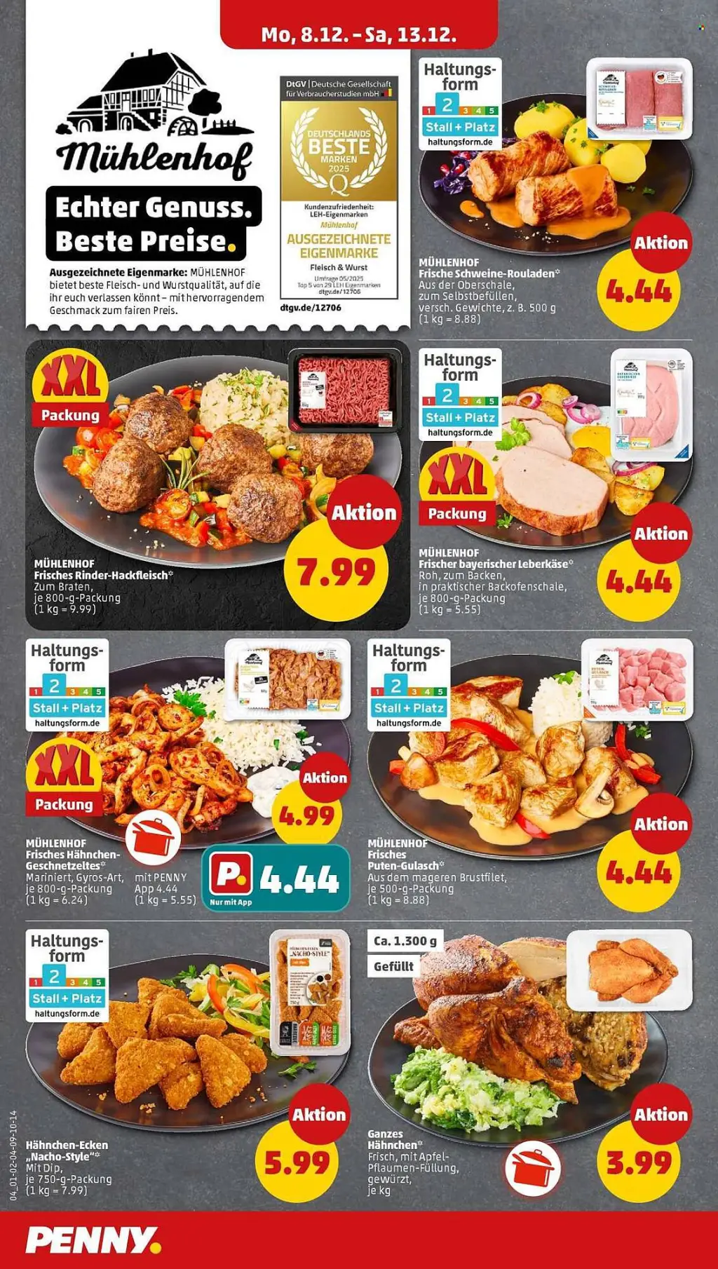 PENNY Prospekt KW50 mit aktuellen Angeboten und attraktiven Rabatten – günstige Lebensmittel, Sparen Sie bei PENNY Prospekt diese Woche!