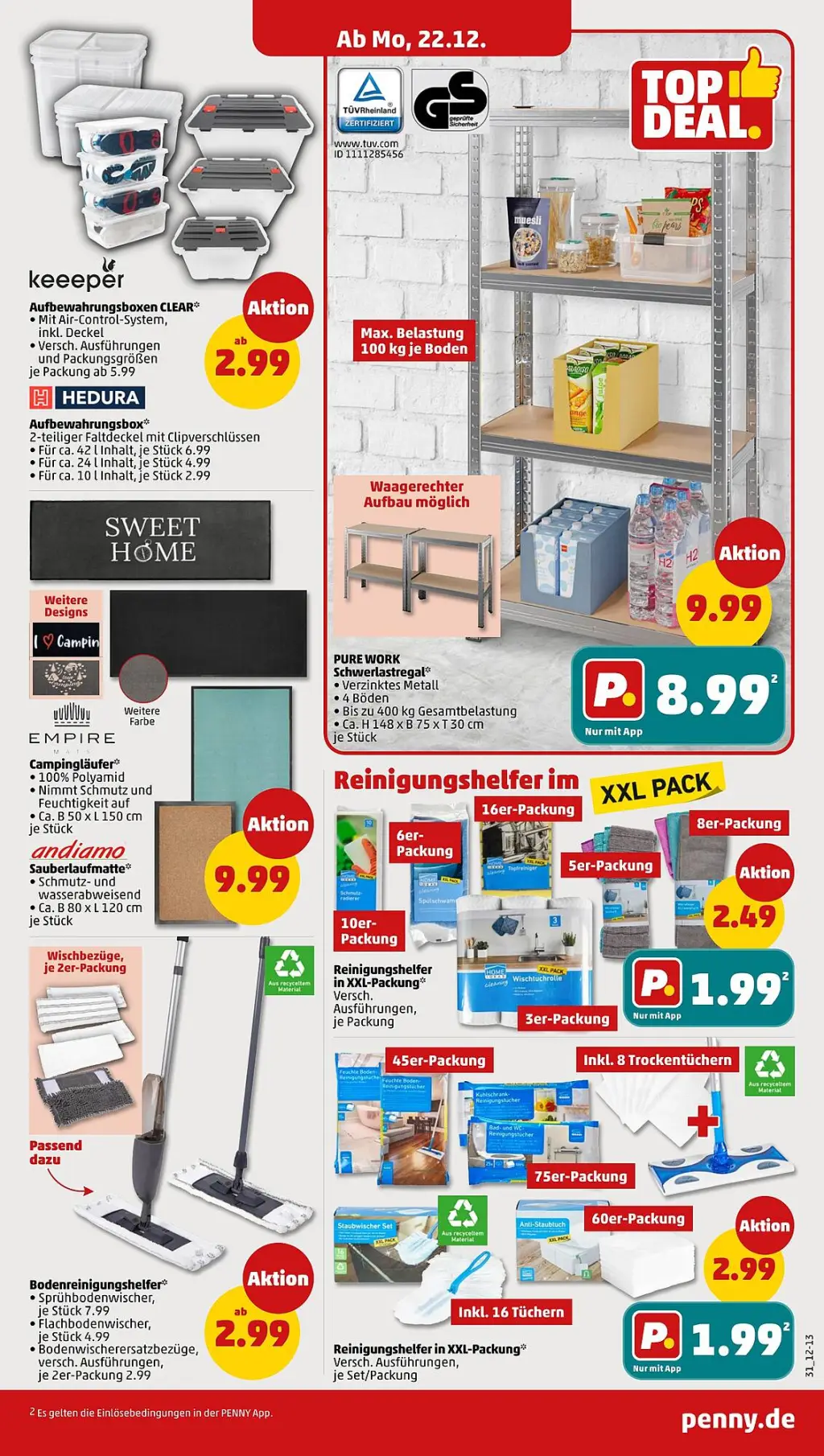 PENNY Prospekt KW52 mit aktuellen Angeboten und attraktiven Rabatten – günstige Lebensmittel, Sparen Sie bei PENNY Prospekt diese Woche!