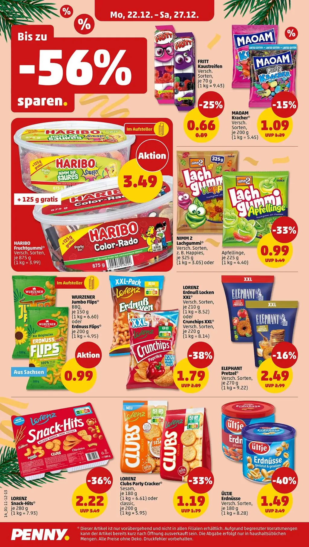 PENNY Prospekt KW52 mit aktuellen Angeboten und attraktiven Rabatten – günstige Lebensmittel, Sparen Sie bei PENNY Prospekt diese Woche!