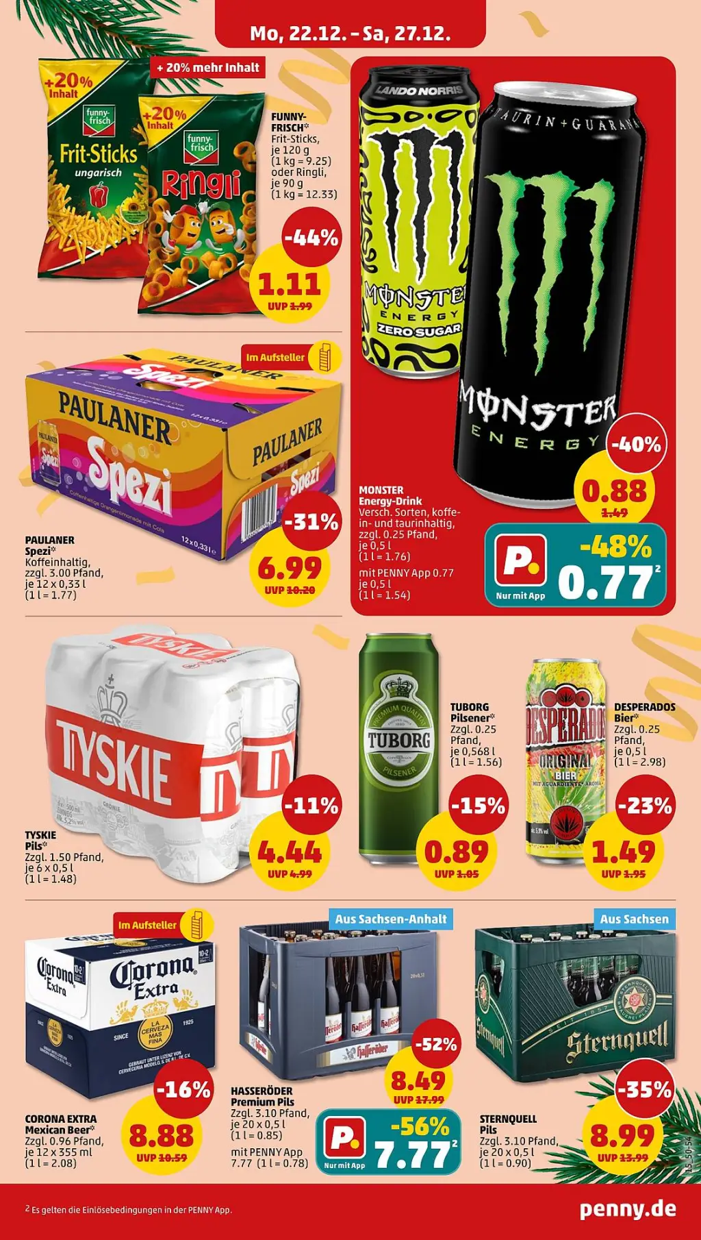 PENNY Prospekt KW52 mit aktuellen Angeboten und attraktiven Rabatten – günstige Lebensmittel, Sparen Sie bei PENNY Prospekt diese Woche!