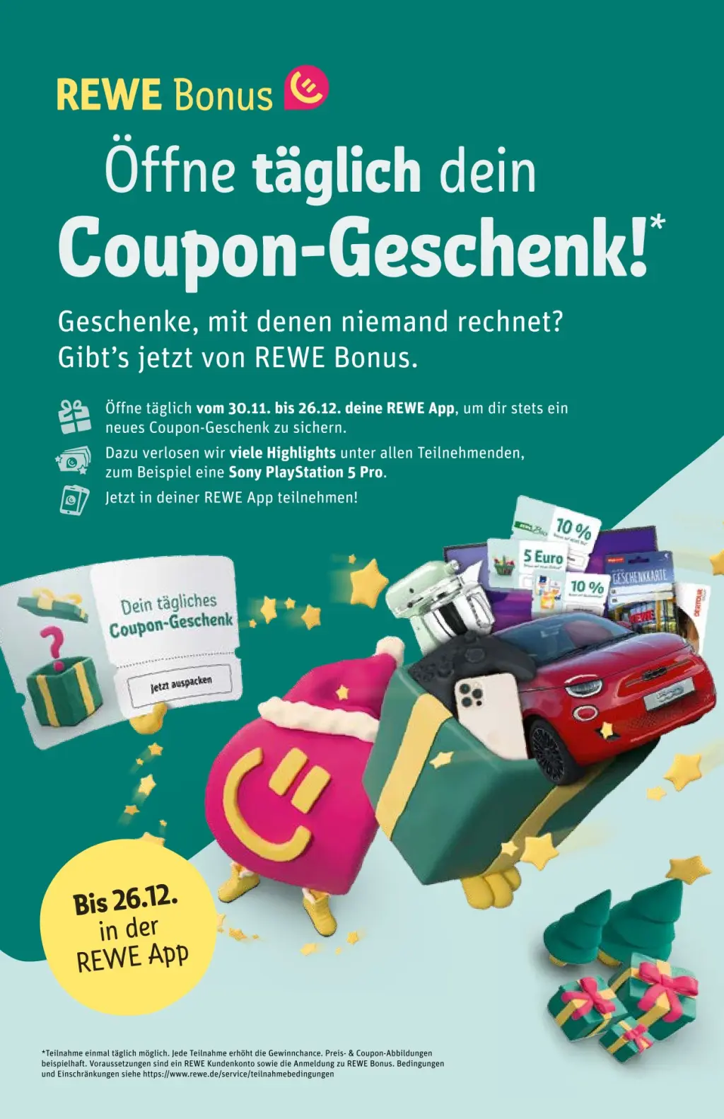 REWE Prospekt KW51 mit aktuellen Angeboten und attraktiven Rabatten – günstige Lebensmittel, Sparen Sie bei REWE Prospekt diese Woche!