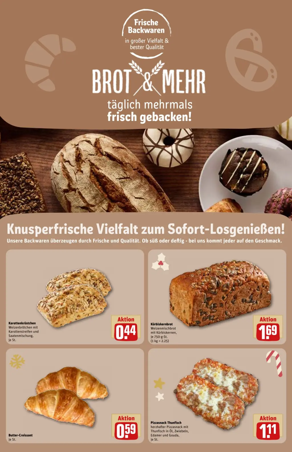 REWE Prospekt KW50 mit aktuellen Angeboten und attraktiven Rabatten – günstige Lebensmittel, Sparen Sie bei REWE Prospekt diese Woche!