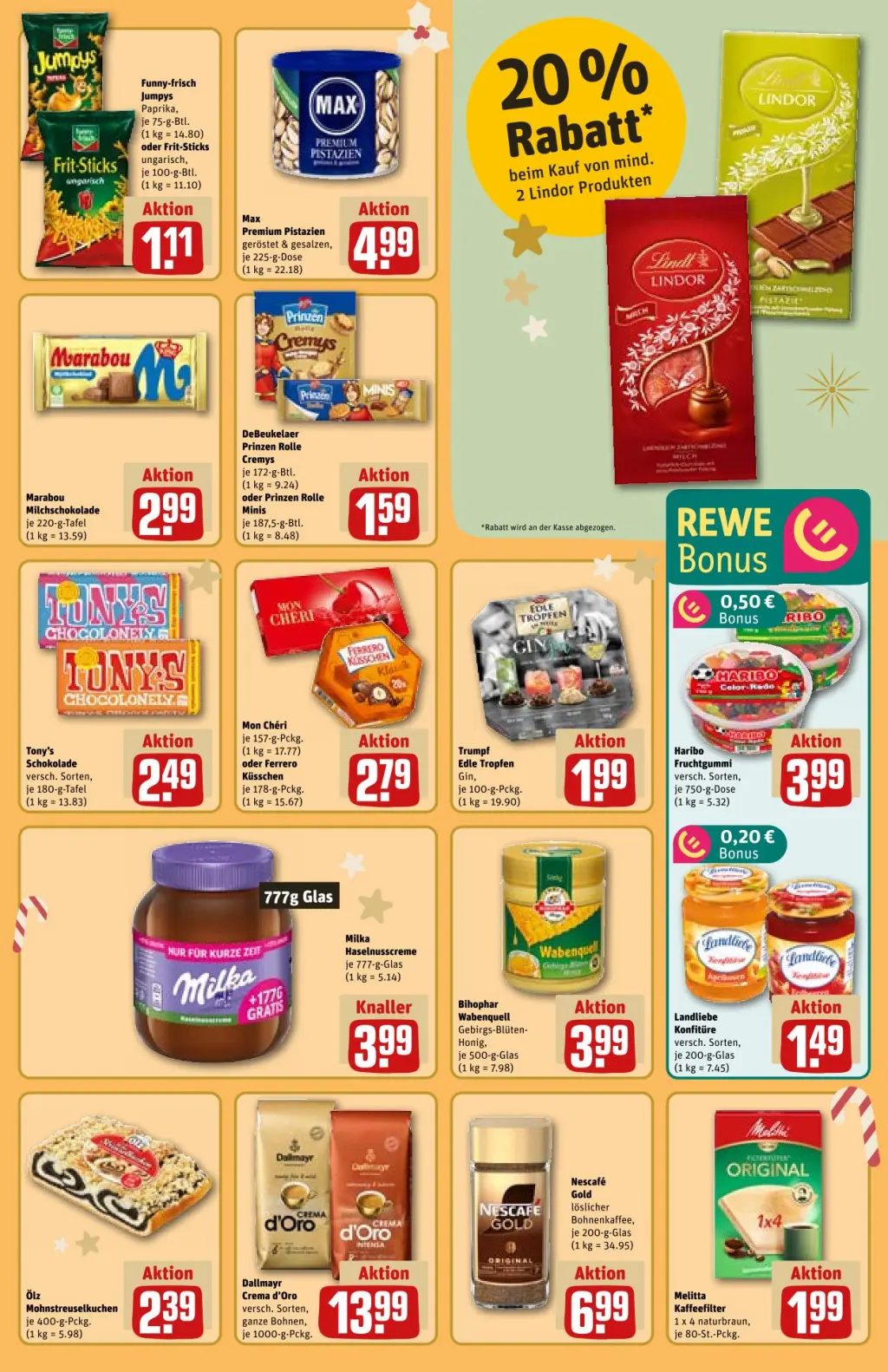 REWE Prospekt KW50 mit aktuellen Angeboten und attraktiven Rabatten – günstige Lebensmittel, Sparen Sie bei REWE Prospekt diese Woche!