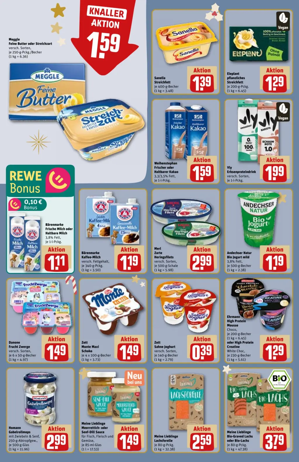 REWE Prospekt KW50 mit aktuellen Angeboten und attraktiven Rabatten – günstige Lebensmittel, Sparen Sie bei REWE Prospekt diese Woche!