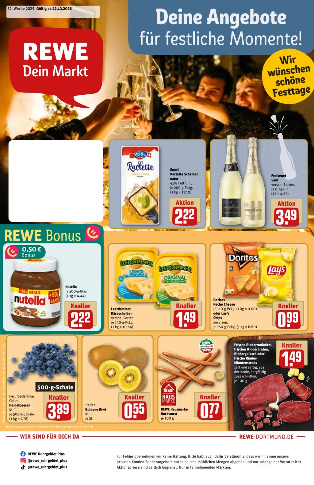 REWE Prospekt KW52 mit aktuellen Angeboten und attraktiven Rabatten – günstige Lebensmittel, Sparen Sie bei REWE Prospekt diese Woche! REWE Prospekt KW52 mit aktuellen Angeboten und attraktiven Rabatten – günstige Lebensmittel, Sparen Sie bei REWE Prospekt diese Woche!