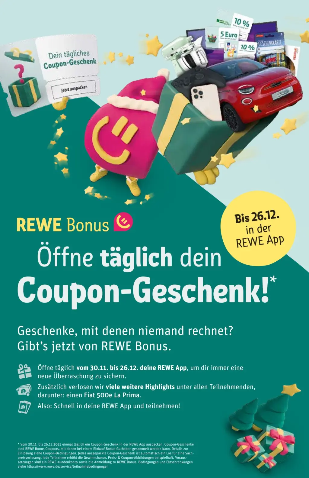 REWE Prospekt KW50 mit aktuellen Angeboten und attraktiven Rabatten – günstige Lebensmittel, Sparen Sie bei REWE Prospekt diese Woche! REWE Prospekt KW50 mit aktuellen Angeboten und attraktiven Rabatten – günstige Lebensmittel, Sparen Sie bei REWE Prospekt diese Woche!