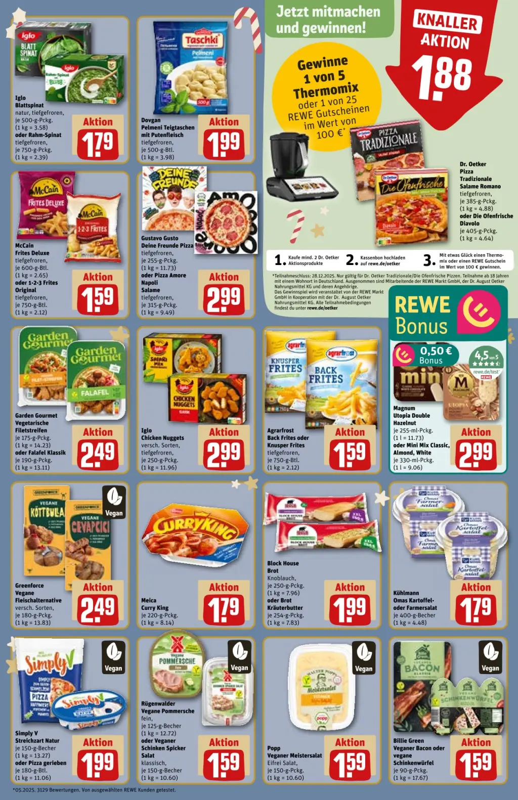 REWE Prospekt KW50 mit aktuellen Angeboten und attraktiven Rabatten – günstige Lebensmittel, Sparen Sie bei REWE Prospekt diese Woche!