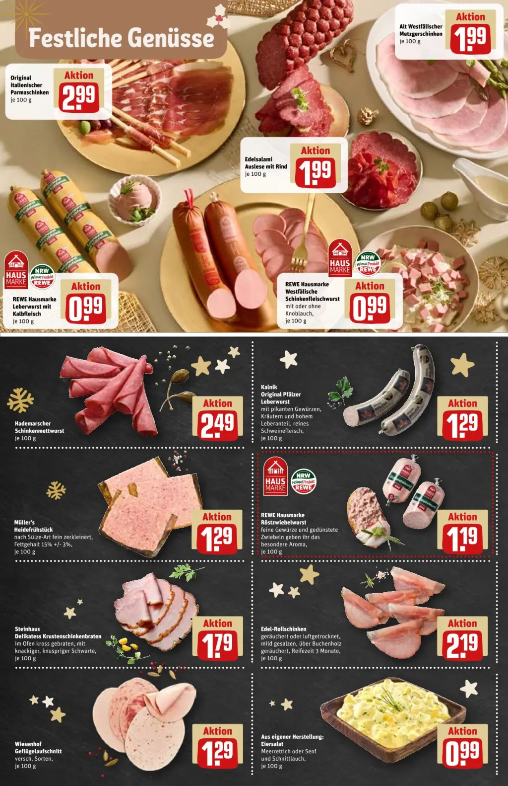 REWE Prospekt KW50 mit aktuellen Angeboten und attraktiven Rabatten – günstige Lebensmittel, Sparen Sie bei REWE Prospekt diese Woche!