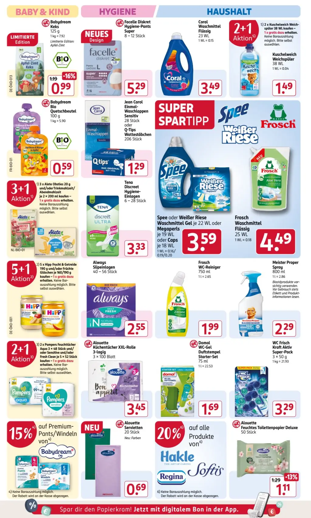 Rossmann Prospekt KW51 mit aktuellen Angeboten und attraktiven Rabatten – günstige Lebensmittel, Sparen Sie bei Rossmann Prospekt diese Woche!