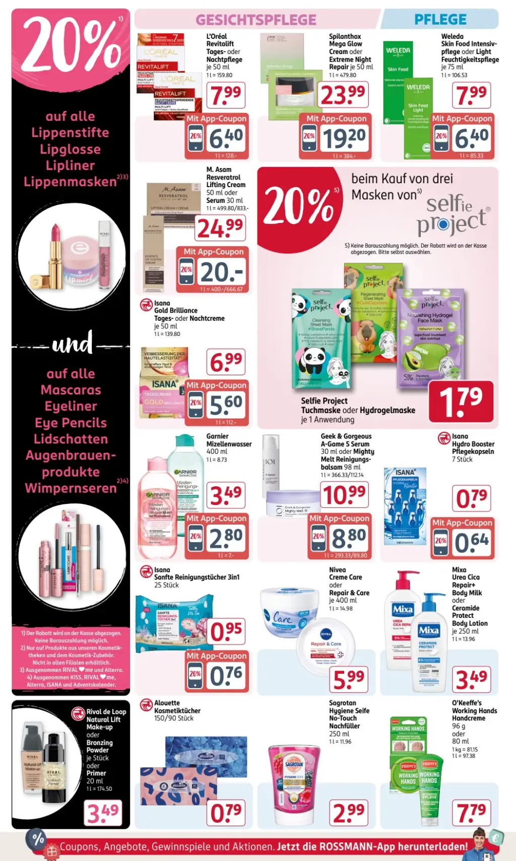 Rossmann Prospekt KW51 mit aktuellen Angeboten und attraktiven Rabatten – günstige Lebensmittel, Sparen Sie bei Rossmann Prospekt diese Woche!