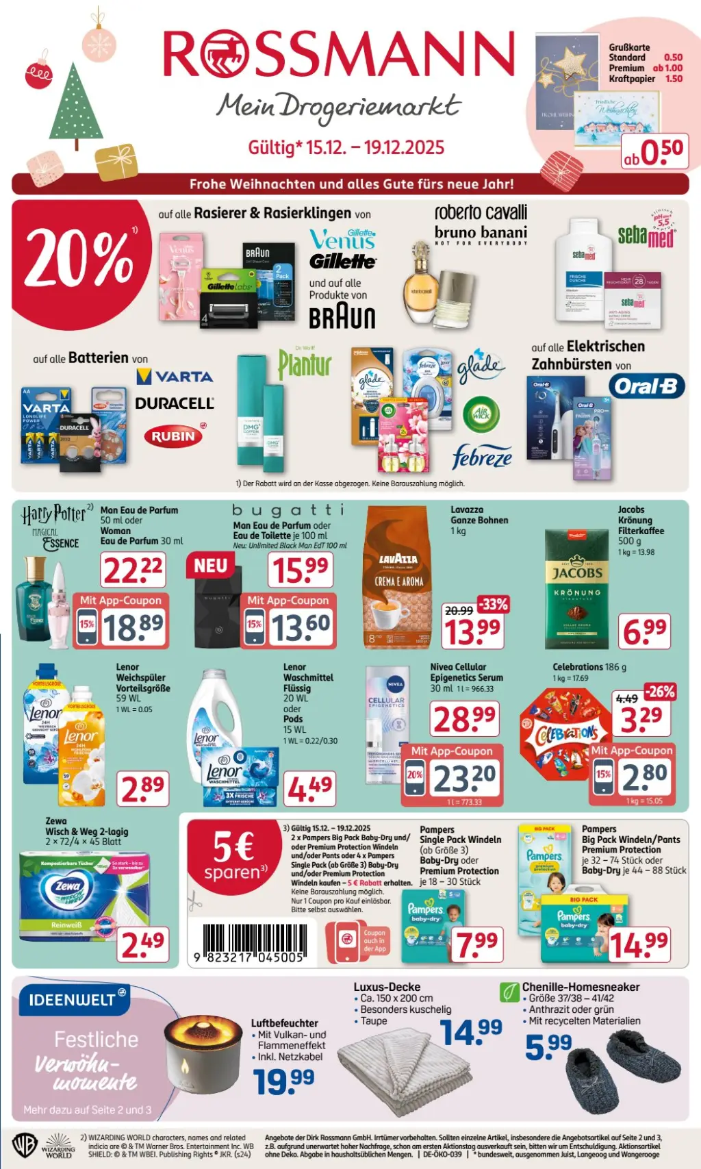 Rossmann Prospekt KW51 mit aktuellen Angeboten und attraktiven Rabatten – günstige Lebensmittel, Sparen Sie bei Rossmann Prospekt diese Woche! Rossmann Prospekt KW51 mit aktuellen Angeboten und attraktiven Rabatten – günstige Lebensmittel, Sparen Sie bei Rossmann Prospekt diese Woche!