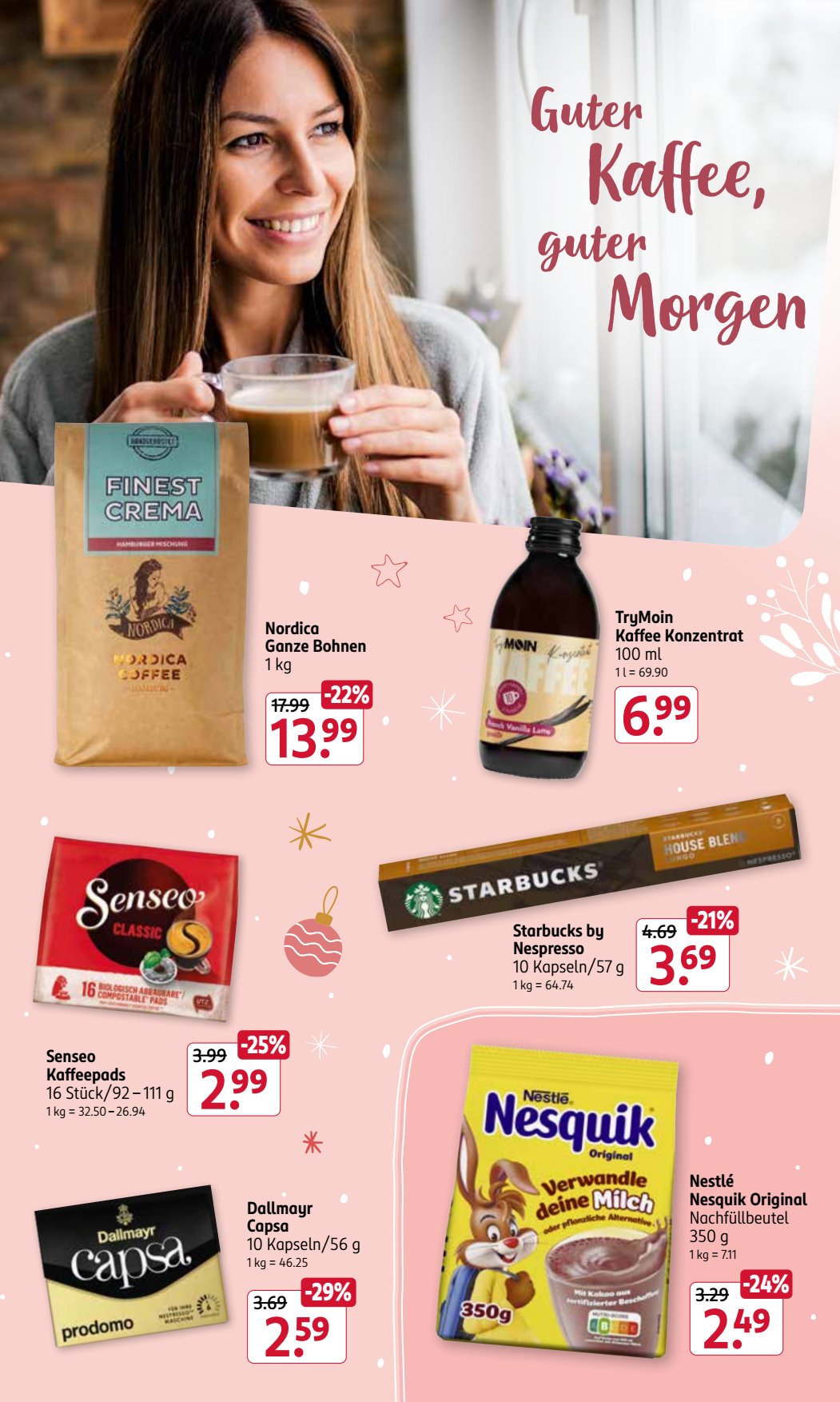 Rossmann Prospekt KW51 mit aktuellen Angeboten und attraktiven Rabatten – günstige Lebensmittel, Sparen Sie bei Rossmann Prospekt diese Woche!