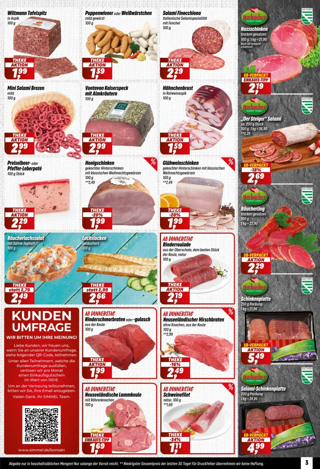 Simmel Prospekt KW51 mit aktuellen Angeboten und attraktiven Rabatten – günstige Lebensmittel, Sparen Sie bei Simmel Prospekt diese Woche!