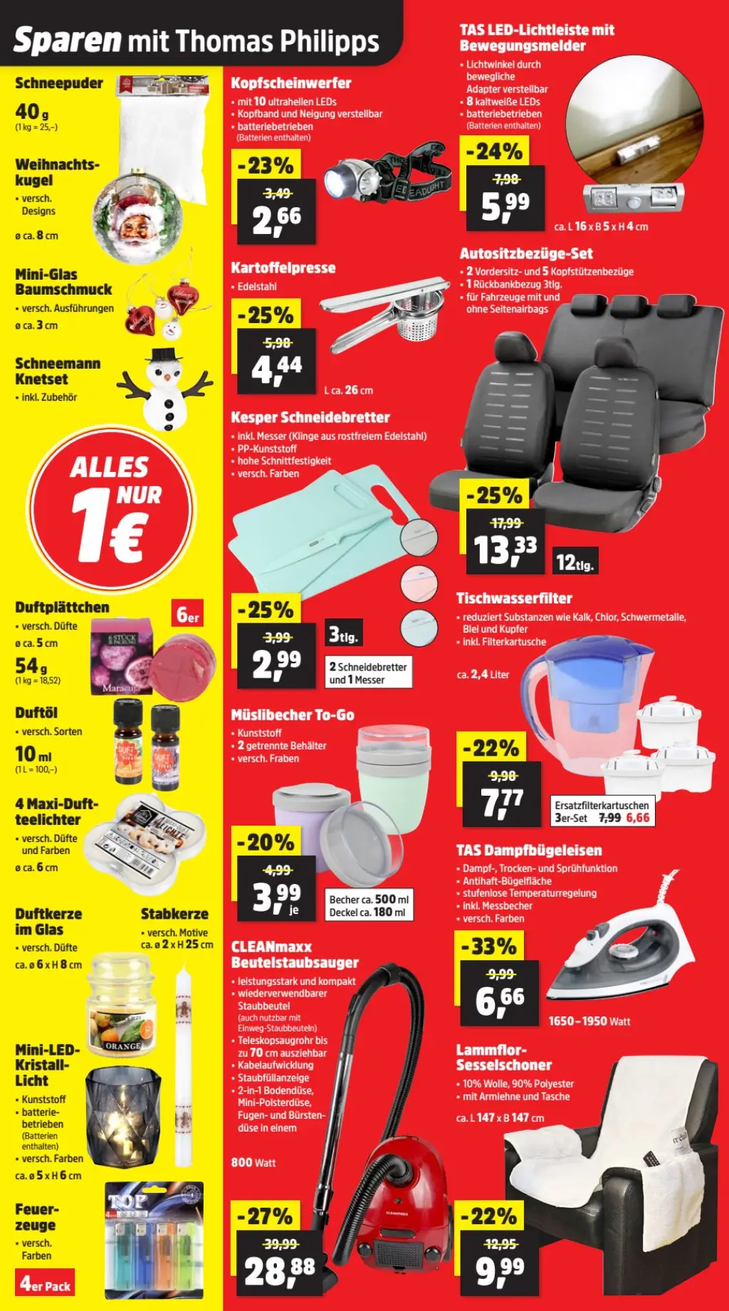 Thomas Philipps Prospekt KW50 mit aktuellen Angeboten und attraktiven Rabatten – günstige Lebensmittel, Sparen Sie bei Thomas Philipps Prospekt diese Woche!