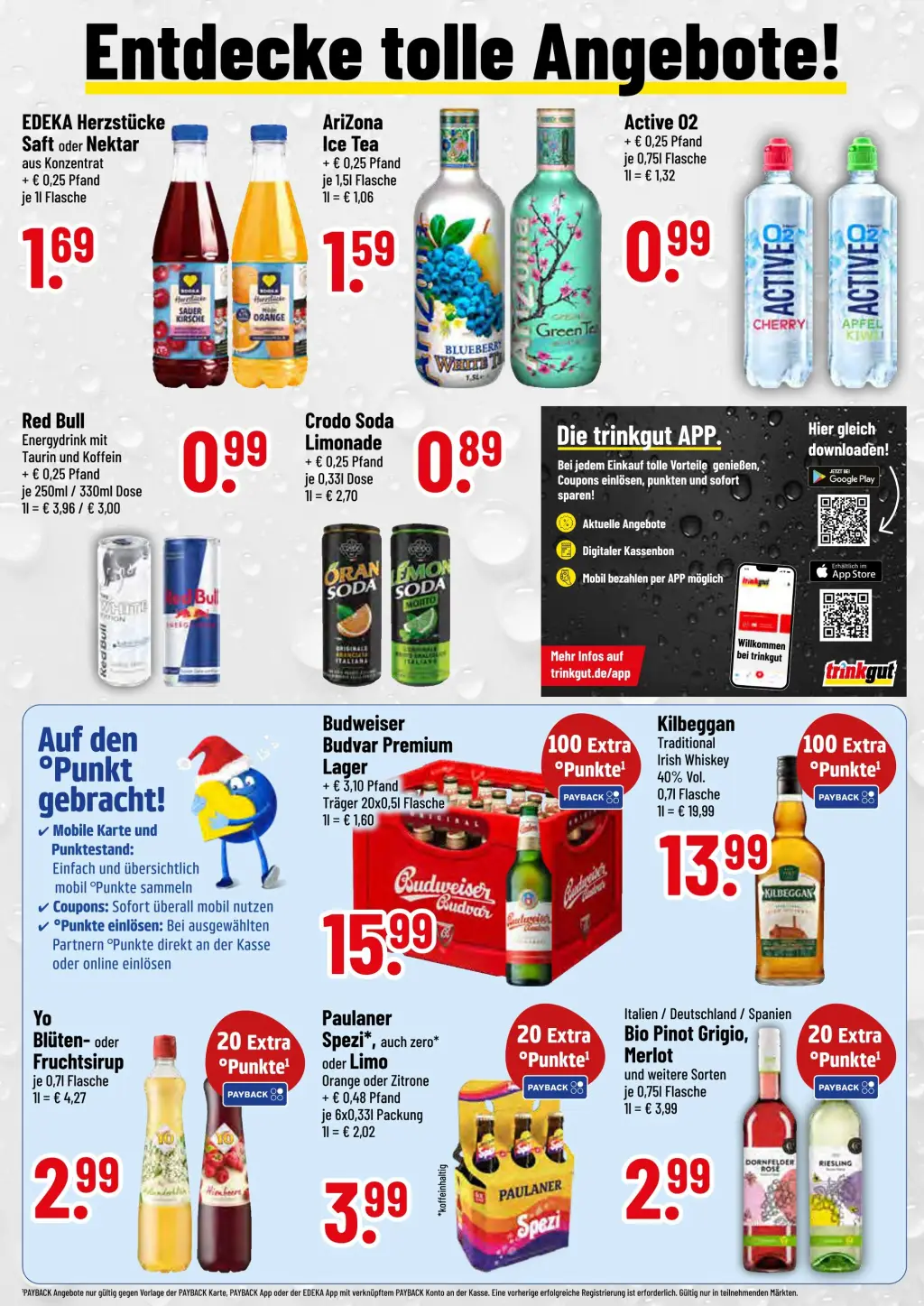 trinkgut Prospekt KW50 mit aktuellen Angeboten und attraktiven Rabatten – günstige Lebensmittel, Sparen Sie bei trinkgut Prospekt diese Woche!