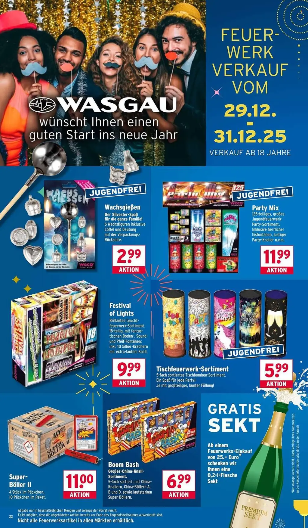 Wasgau Prospekt KW01 mit aktuellen Angeboten und attraktiven Rabatten – günstige Lebensmittel, Sparen Sie bei Wasgau Prospekt diese Woche!