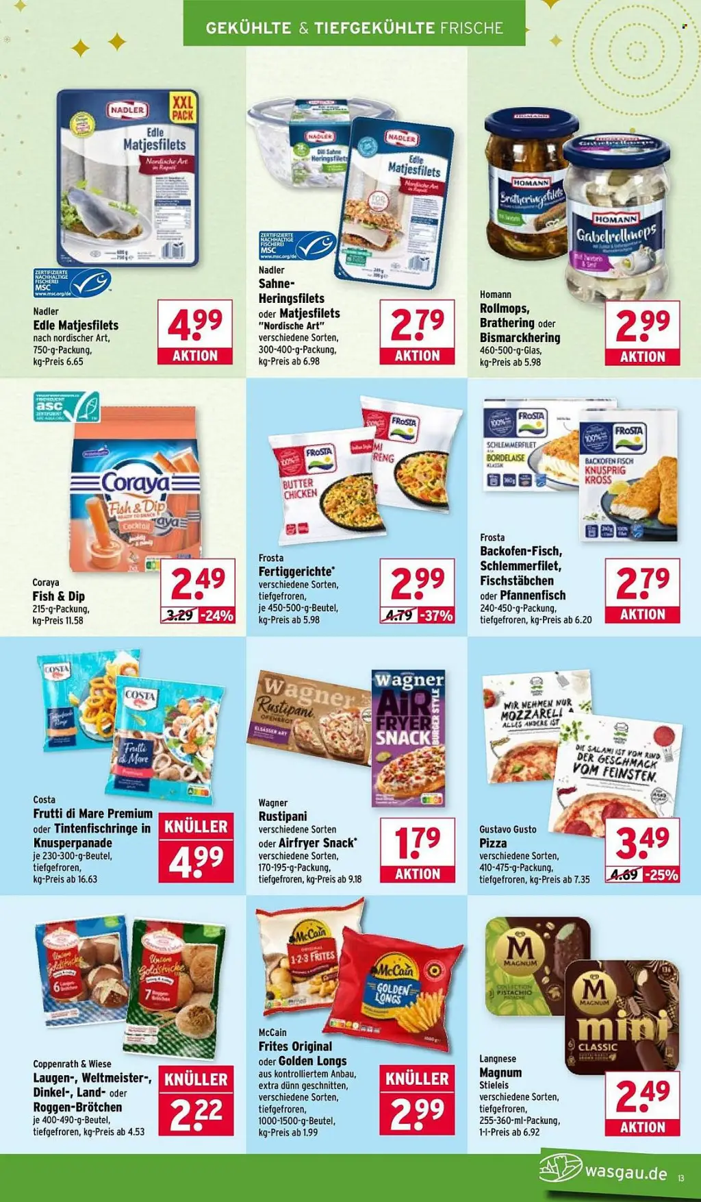 Wasgau Prospekt KW01 mit aktuellen Angeboten und attraktiven Rabatten – günstige Lebensmittel, Sparen Sie bei Wasgau Prospekt diese Woche!