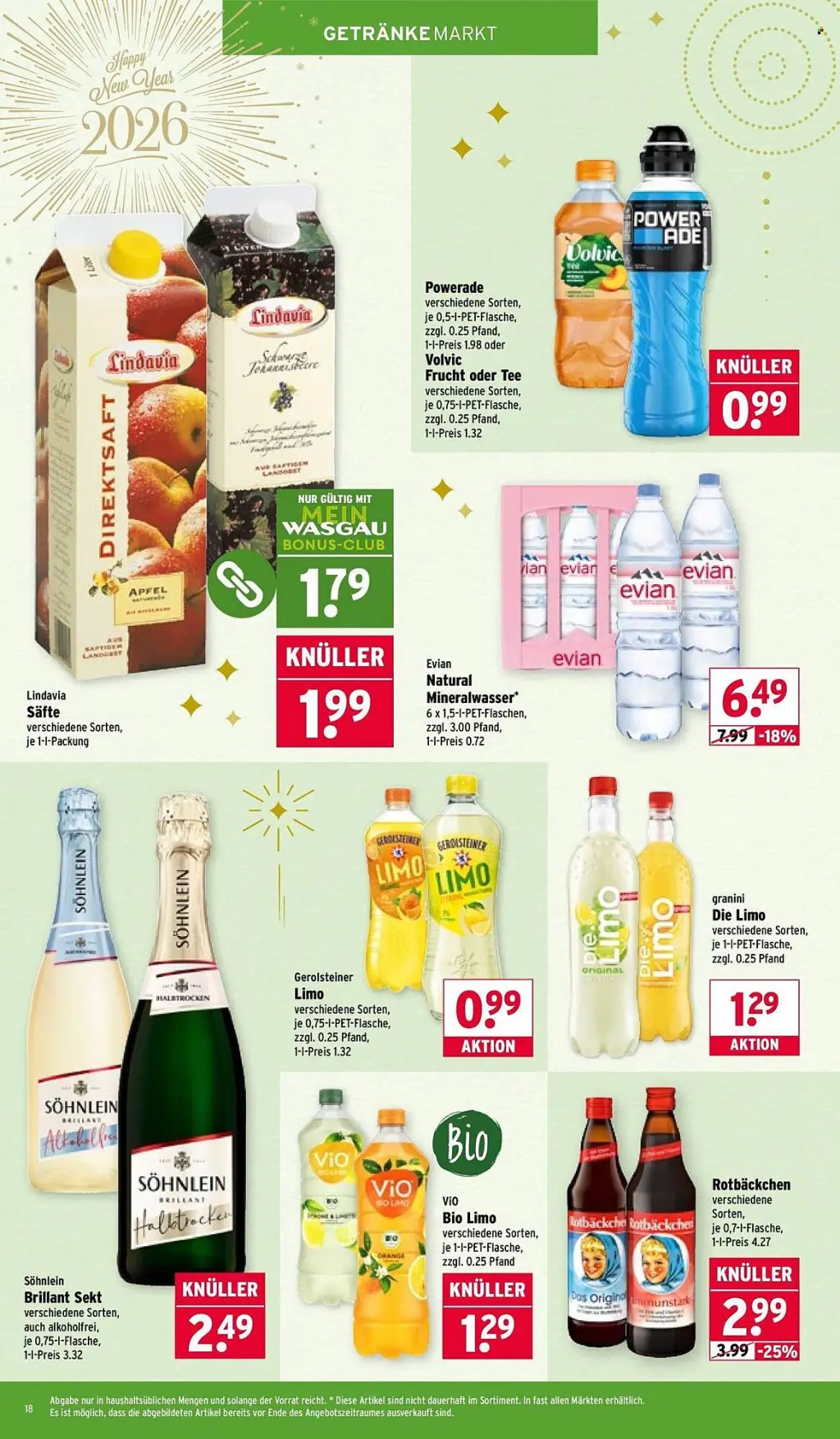 Wasgau Prospekt KW01 mit aktuellen Angeboten und attraktiven Rabatten – günstige Lebensmittel, Sparen Sie bei Wasgau Prospekt diese Woche!