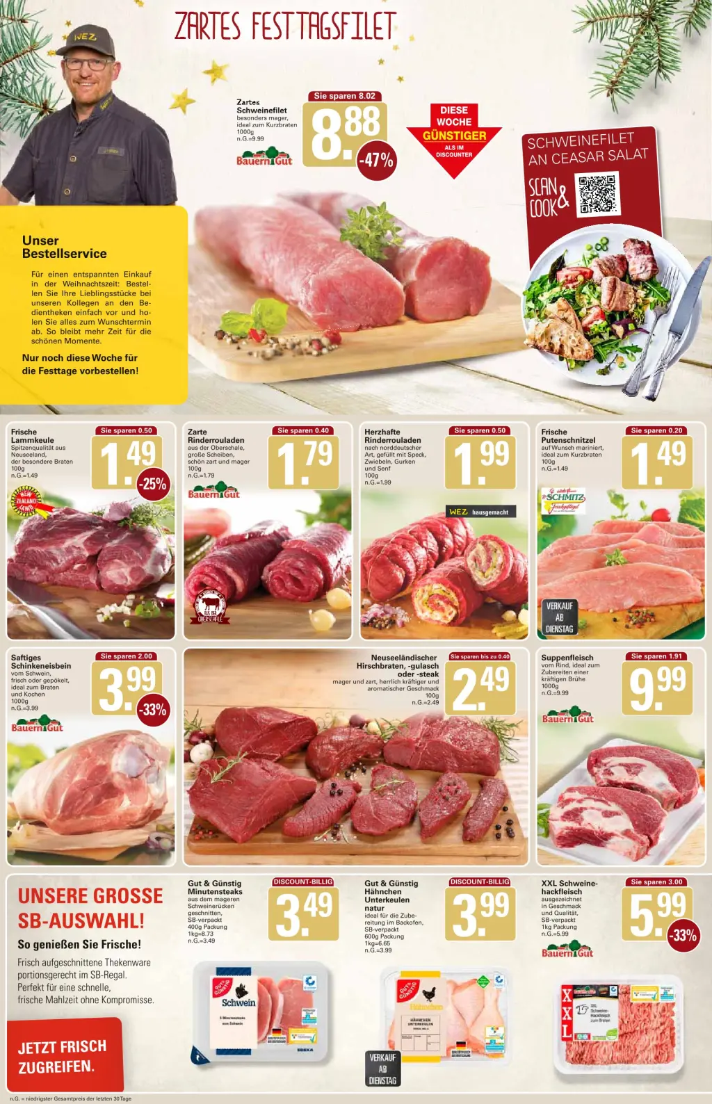 WEZ Prospekt KW51 mit aktuellen Angeboten und attraktiven Rabatten – günstige Lebensmittel, Sparen Sie bei WEZ Prospekt diese Woche! WEZ Prospekt KW51 mit aktuellen Angeboten und attraktiven Rabatten – günstige Lebensmittel, Sparen Sie bei WEZ Prospekt diese Woche!