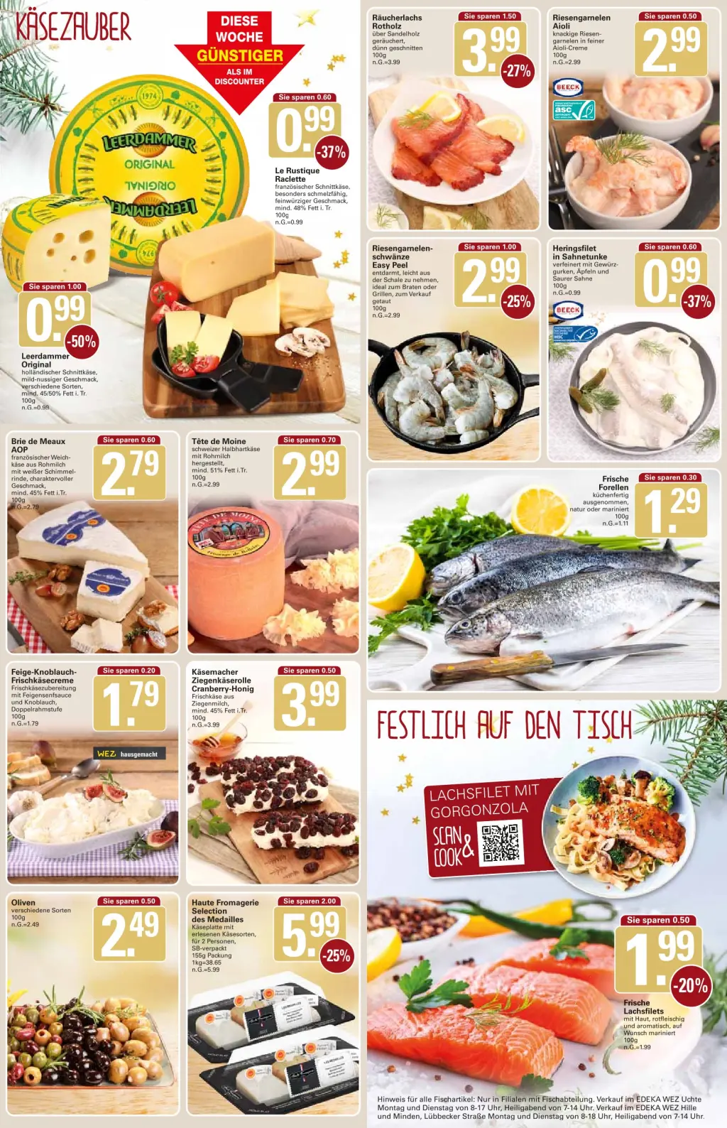 WEZ Prospekt KW52 mit aktuellen Angeboten und attraktiven Rabatten – günstige Lebensmittel, Sparen Sie bei WEZ Prospekt diese Woche!