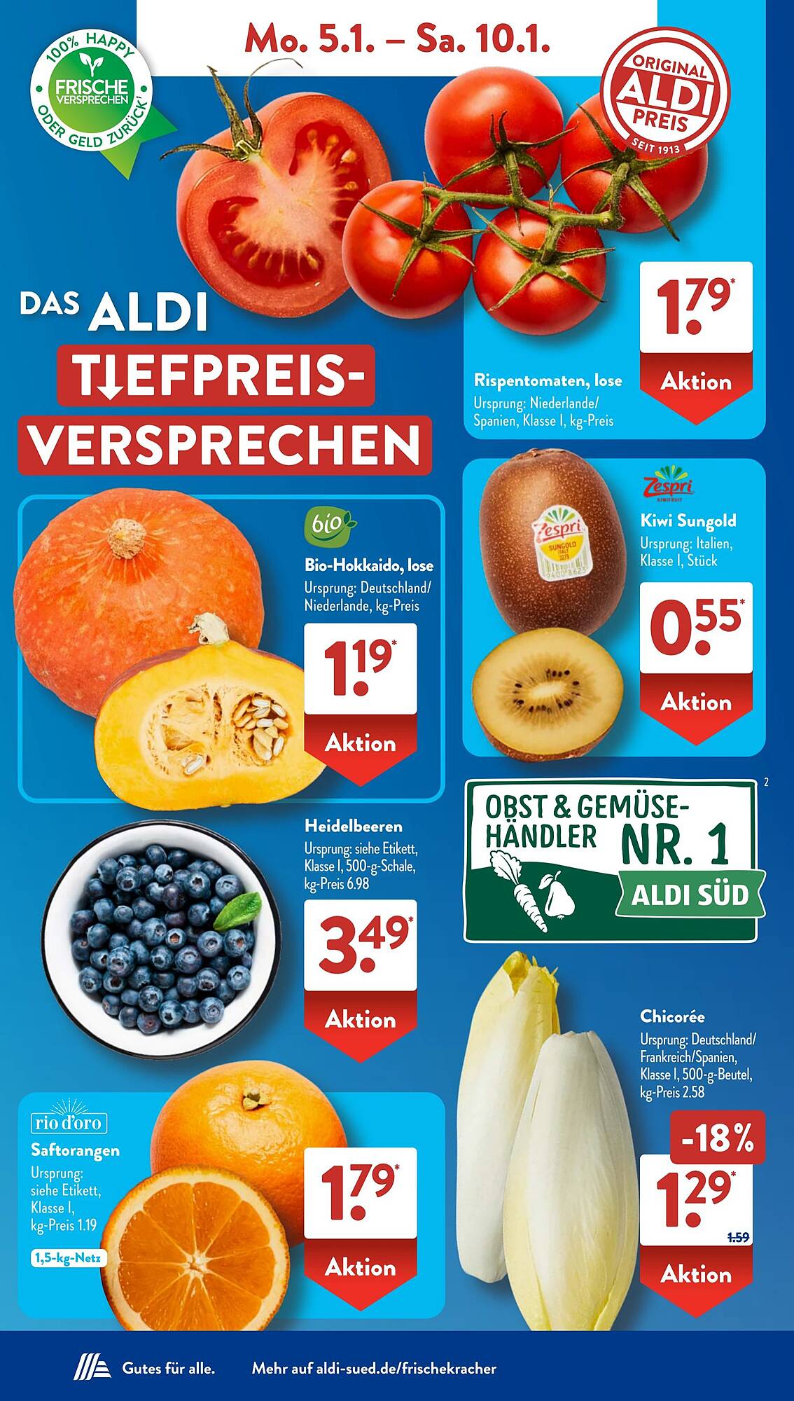 Aldi S&uuml;d Prospekt KW02 mit aktuellen Angeboten und attraktiven Rabatten – günstige Lebensmittel, Sparen Sie bei Aldi S&uuml;d Prospekt diese Woche!