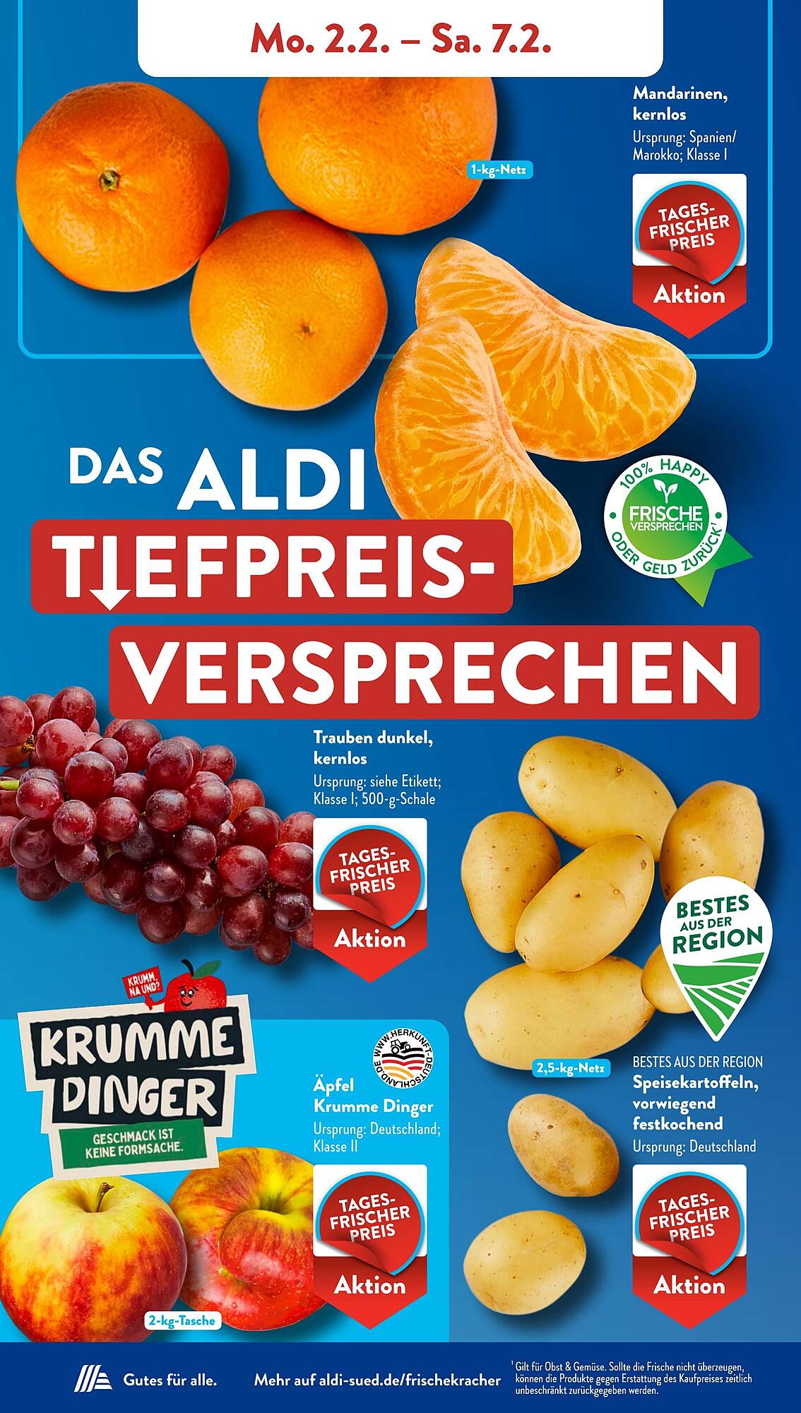 Aldi S&uuml;d Prospekt KW06 mit aktuellen Angeboten und attraktiven Rabatten – günstige Lebensmittel, Sparen Sie bei Aldi S&uuml;d Prospekt diese Woche!