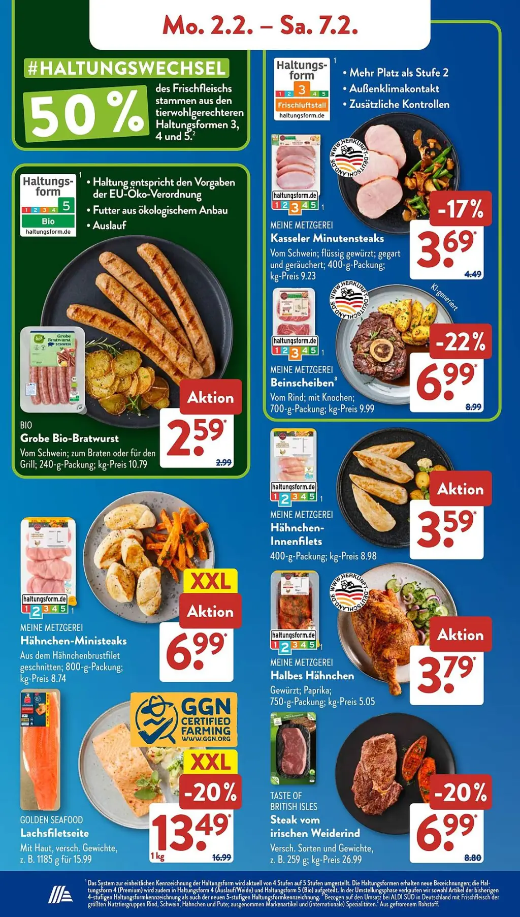 Aldi S&uuml;d Prospekt KW06 mit aktuellen Angeboten und attraktiven Rabatten – günstige Lebensmittel, Sparen Sie bei Aldi S&uuml;d Prospekt diese Woche!