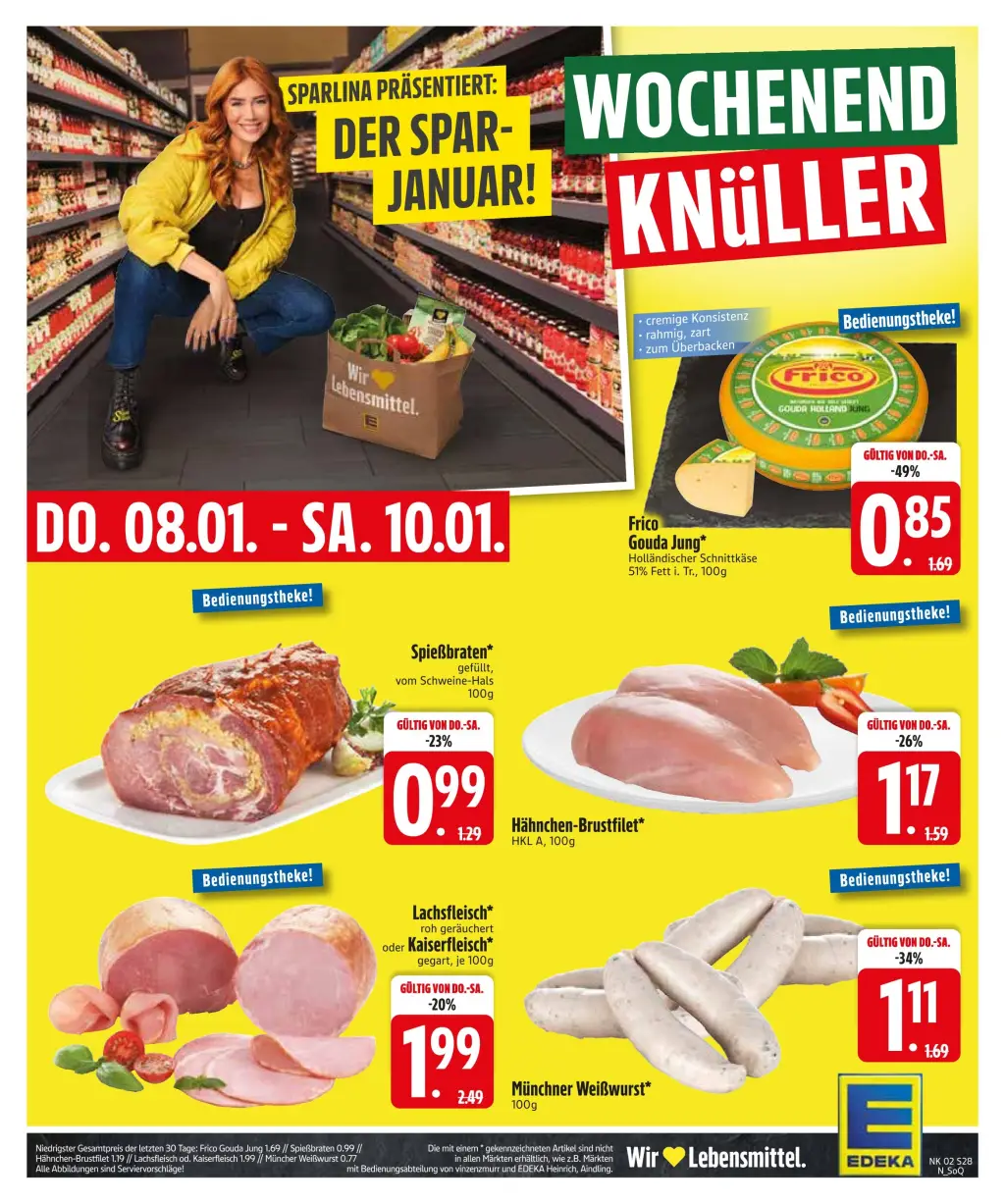 Edeka Prospekt KW02 mit aktuellen Angeboten und attraktiven Rabatten – günstige Lebensmittel, Sparen Sie bei Edeka Prospekt diese Woche!