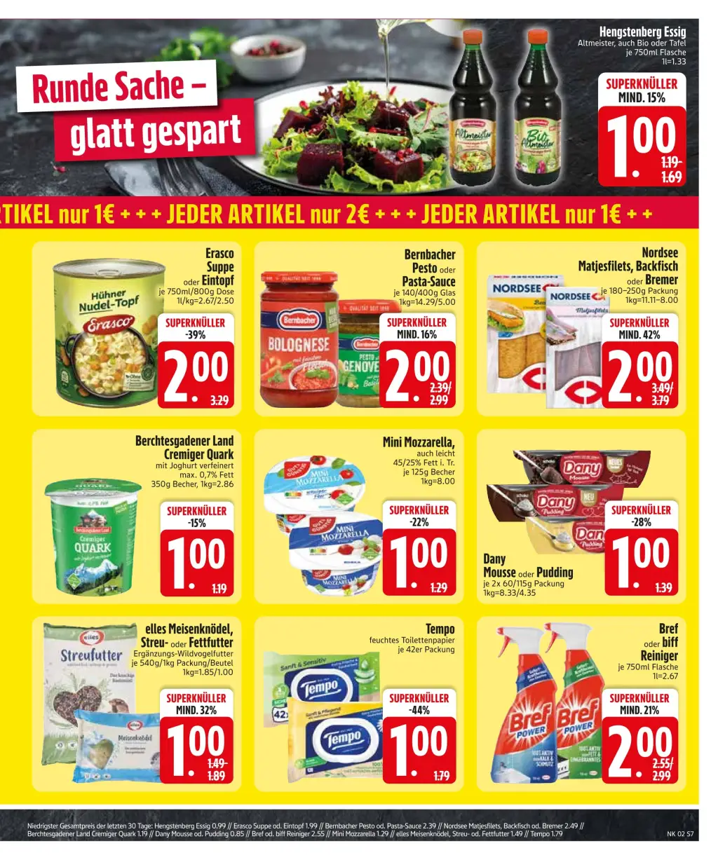 Edeka Prospekt KW02 mit aktuellen Angeboten und attraktiven Rabatten – günstige Lebensmittel, Sparen Sie bei Edeka Prospekt diese Woche!