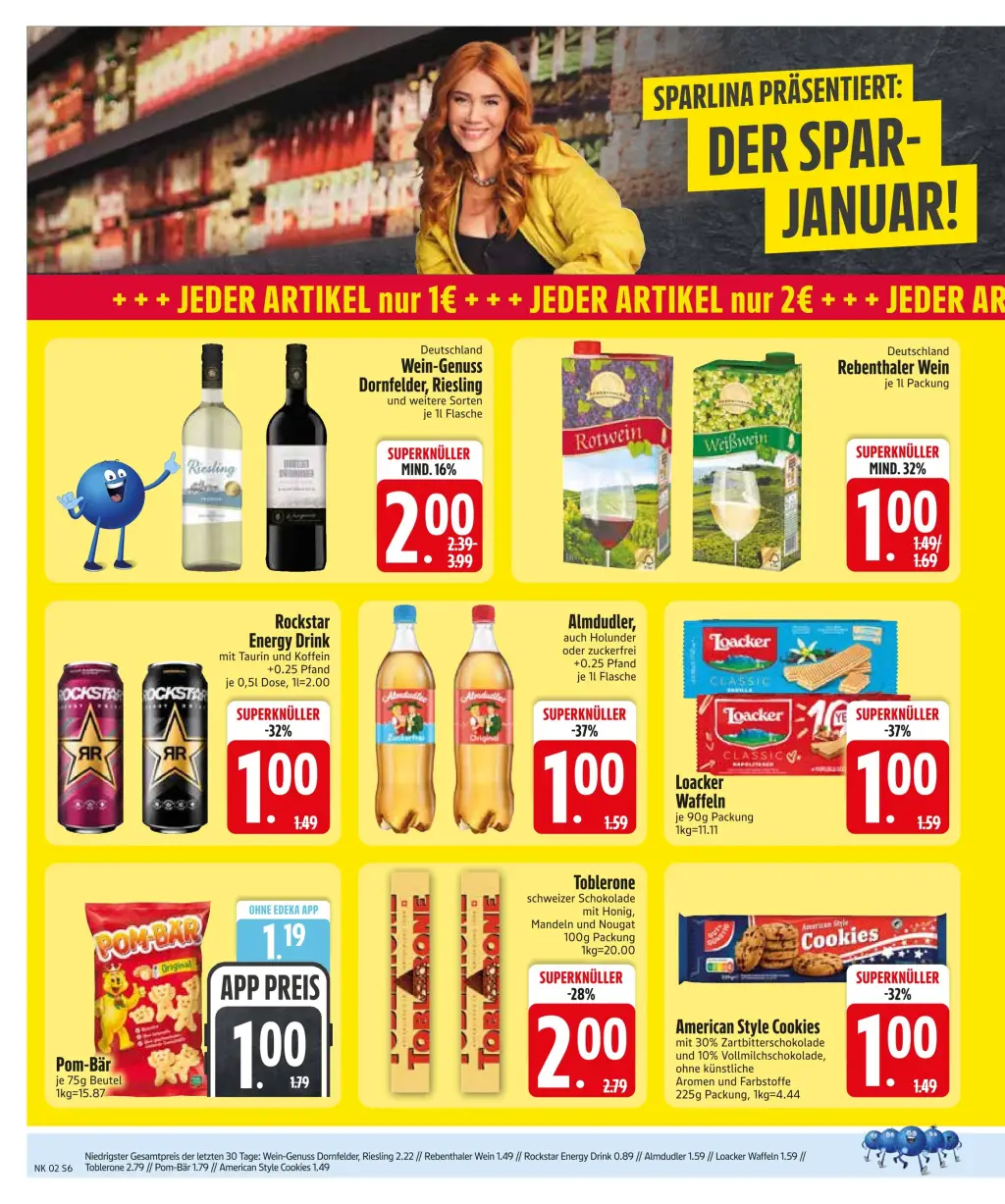 Edeka Prospekt KW02 mit aktuellen Angeboten und attraktiven Rabatten – günstige Lebensmittel, Sparen Sie bei Edeka Prospekt diese Woche!