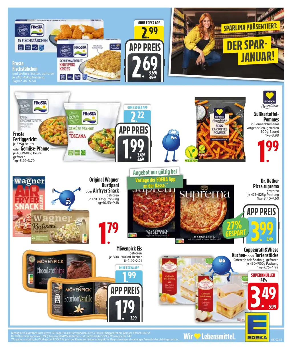 Edeka Prospekt KW02 mit aktuellen Angeboten und attraktiven Rabatten – günstige Lebensmittel, Sparen Sie bei Edeka Prospekt diese Woche!