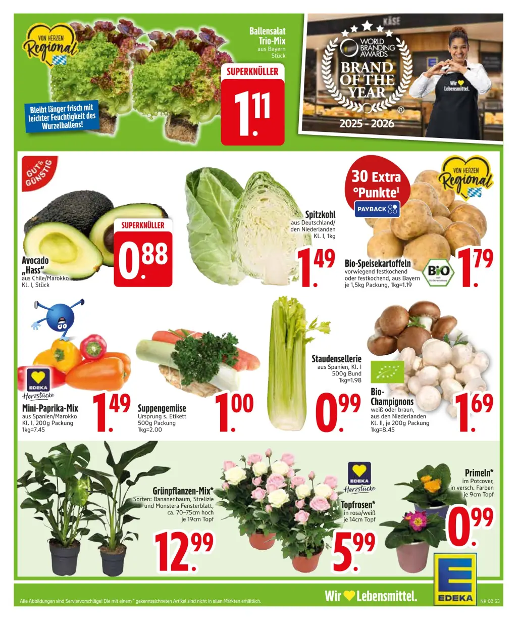 Edeka Prospekt KW02 mit aktuellen Angeboten und attraktiven Rabatten – günstige Lebensmittel, Sparen Sie bei Edeka Prospekt diese Woche!