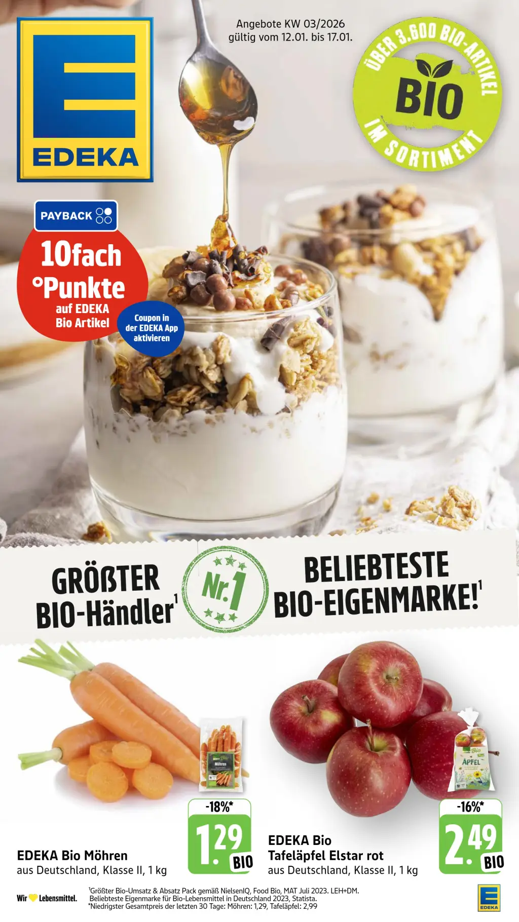 Edeka Prospekt KW03 mit aktuellen Angeboten und attraktiven Rabatten – günstige Lebensmittel, Sparen Sie bei Edeka Prospekt diese Woche!