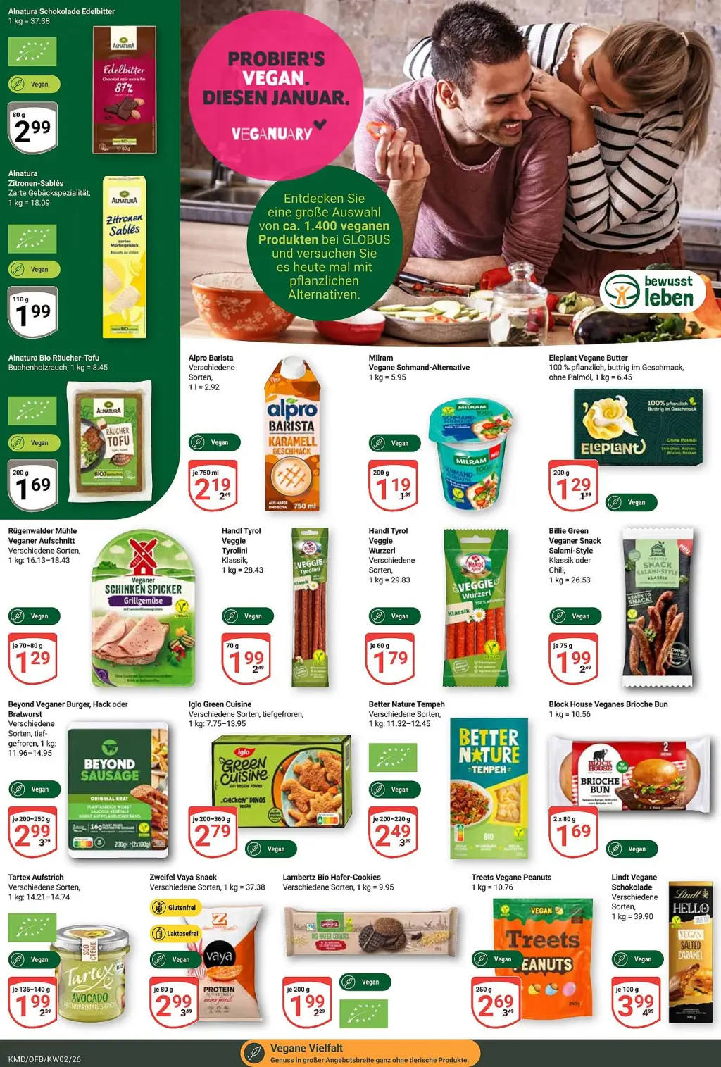 Globus Prospekt KW02 mit aktuellen Angeboten und attraktiven Rabatten – günstige Lebensmittel, Sparen Sie bei Globus Prospekt diese Woche!