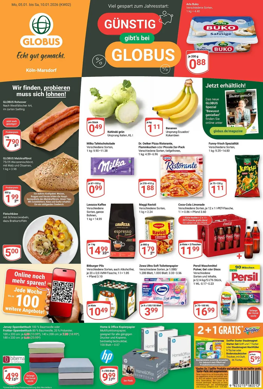 Globus Prospekt KW02 mit aktuellen Angeboten und attraktiven Rabatten – günstige Lebensmittel, Sparen Sie bei Globus Prospekt diese Woche! Globus Prospekt KW02 mit aktuellen Angeboten und attraktiven Rabatten – günstige Lebensmittel, Sparen Sie bei Globus Prospekt diese Woche!